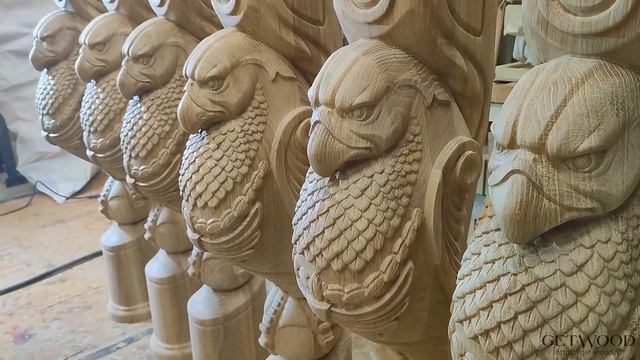 Начальный резной столб для лестницы Zs-Tirana