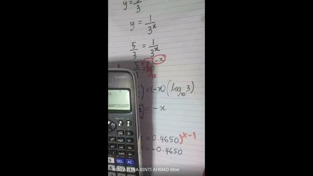 ADDITIONAL MATHEMATICS FORM 4 : CHAPTER 4 (INDICES, LOGARITHMS AND SURDS) смотреть онлайн