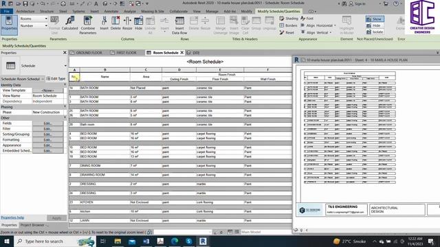 How to Insert Room, Door, and Window Schedules in Revit смотреть онлайн