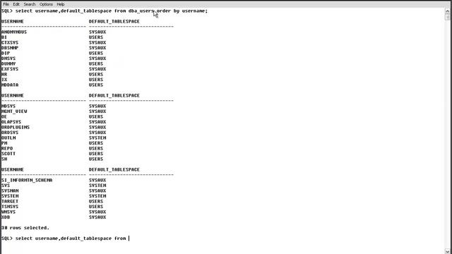 Oracle Default Tablespace.mp4 смотреть онлайн