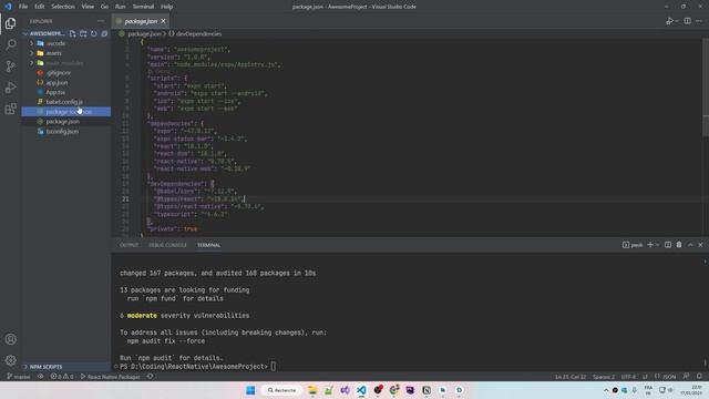Introduction à la création d'une application mobile avec React Native et Visual Studio Code смотреть онлайн