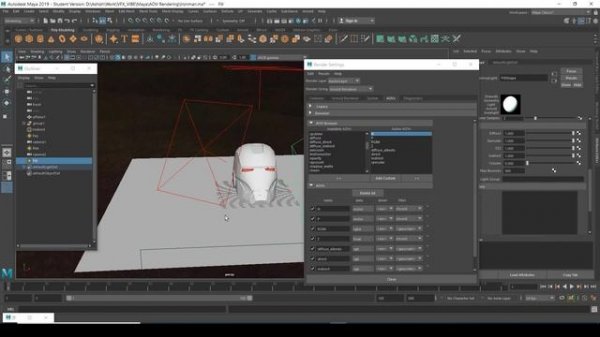 HOW TO RENDER AOVs IN MAYA WITH ARNOLD | PASSES RENDERING | VFX VIBE