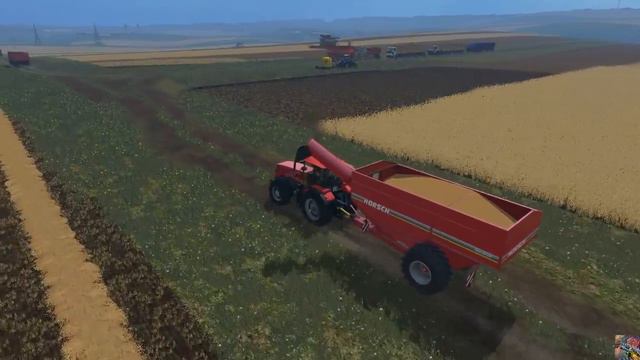 FS2015 - Один российский край - 128 - продолжение уборочной! Урожайность 88 ц/га