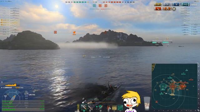 World of warships - 3x Shimakaze 20km torps WIDE spread only смотреть онлайн