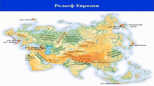 Тема 27. Тектоническое строение, рельеф и полезные ископаемые Евразии смотреть онлайн