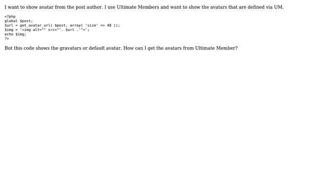 Wordpress: Display post author avatar for Ultimate Member (2 Solutions!!) смотреть онлайн