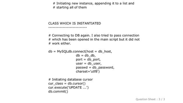MySQL : How to handle MySQL connection(s) with Python multithreading смотреть онлайн