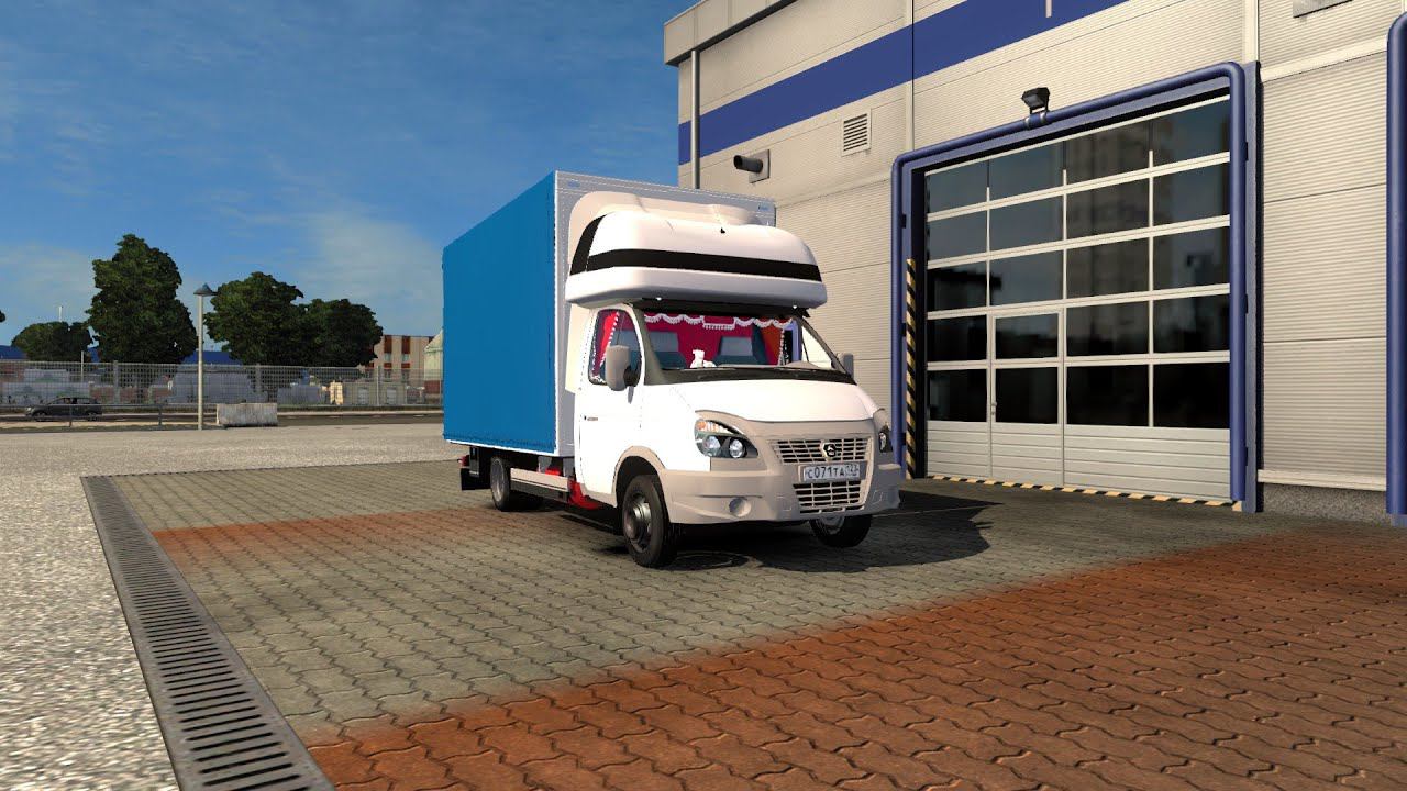 Euro Truck Simulator 2 (ETS2) - ухожу в рейс на ГАЗели. Дальнобой на ГАЗели. ГАЗелисты в бой смотреть онлайн
