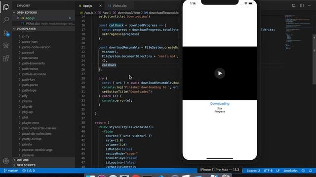 React Native - Video Player with Caching using Expo (Part 5/6) смотреть онлайн
