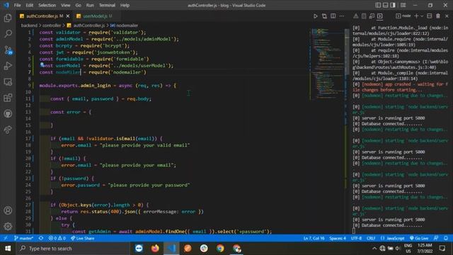 MERN STACK Multi Author Blog user register email send use noidemailer React Node Express mongodb #9 смотреть онлайн