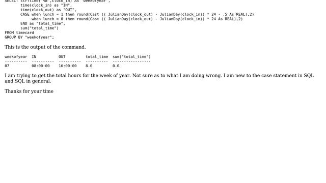 Databases: SQLite: How do I use the sum function смотреть онлайн