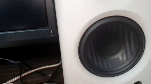 edifier mr4 white . woofer test