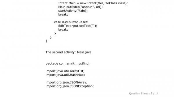 Android : Android app unable to start activity componentinfo
