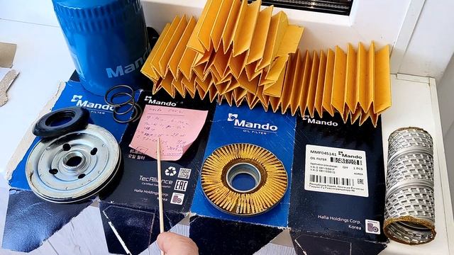 Распил масляного фильтра MANDO MMF045141 смотреть онлайн