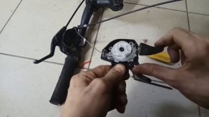 Ремонт манетки A3 L TWOO.  Подтяжка винта.