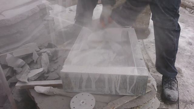 Раковина из натурального камня, весь процесс смотреть онлайн