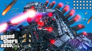 МЕХАГОДЗИЛЛА УНИЧТОЖИЛА ГОРОД ЛОС САНТОС В ГТА 5 МОДЫ! MECHA GODZILLA ОБЗОР МОДА В GTA 5 ВИДЕО MODS