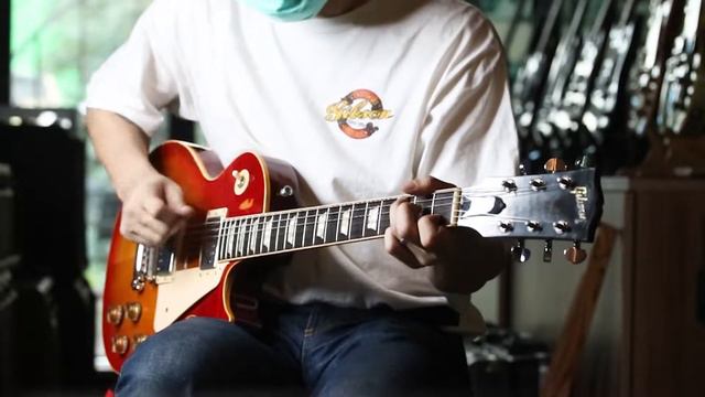 Gibson Lespaul Standard Cherry Flame Top 2000 | Demo смотреть онлайн