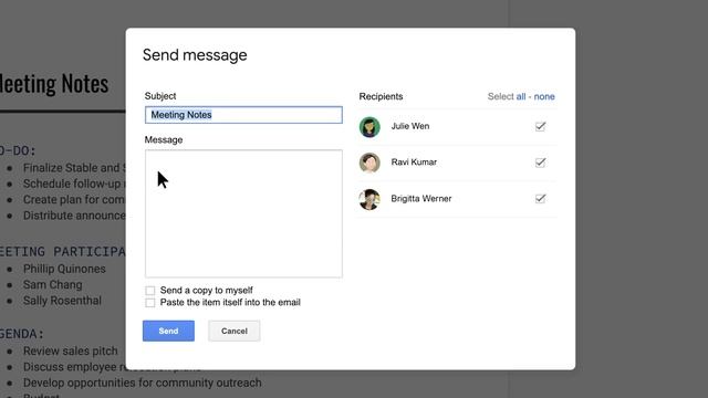 Email collaborators from Google Docs смотреть онлайн