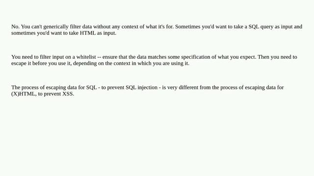 How can I sanitize user input with PHP? смотреть онлайн