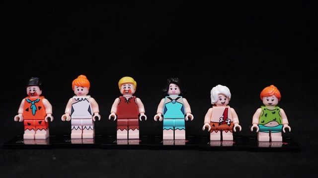 Lego The Flintstones Kopf Bootleg KF6075 Fred Wilma Pebbles Barney Rubble Betty Bamm Bamm Review 4 смотреть онлайн