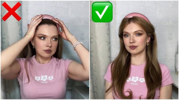 Как носить ободок КРАСИВО Hair hack for girls