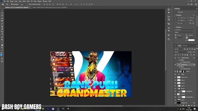 How to Make Rank Pushing thumbnail in Photoshop || in PC/ANDROID || MR BOY GFX смотреть онлайн