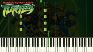 ALL Teenage Mutant Ninja Turtles Cartoons Theme Songs On Piano