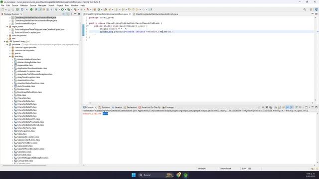 Curso de Java | String | Como Validar Si Una Cadena Esta Vacía en Java Usando String.isBlank смотреть онлайн