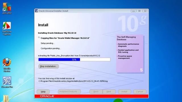 Oracle10G installation on windows 7 смотреть онлайн