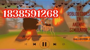 ?ROBLOX ID CODES✨️ - ?Animal Simulator? - ?HALLOWEEN MUSIC CODES for BOOMBOX/RADIO☠️