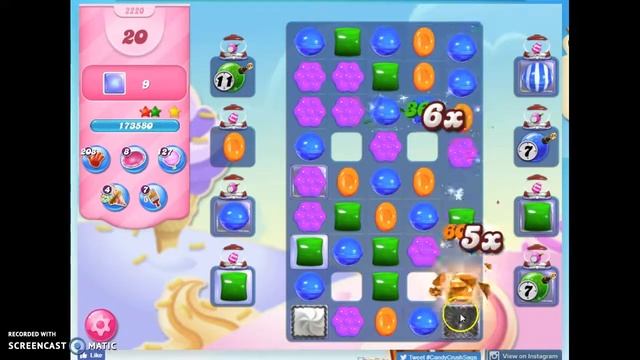 Candy Crush Level 2220 Audio Talkthrough, 3 Stars 0 Boosters смотреть онлайн