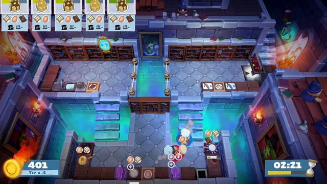 Overcooked 2 Level 5-4, 2 Players, 3 Stars