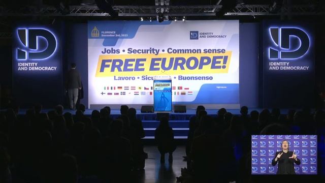 ?? FREE EUROPE! Jobs, security, common sense - ID Group (Florence, 03.12.2023) смотреть онлайн