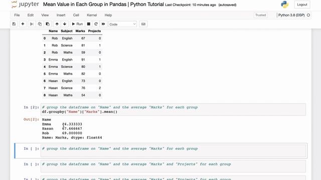 Get Mean Value in Each Group in Pandas | Python Tutorial смотреть онлайн