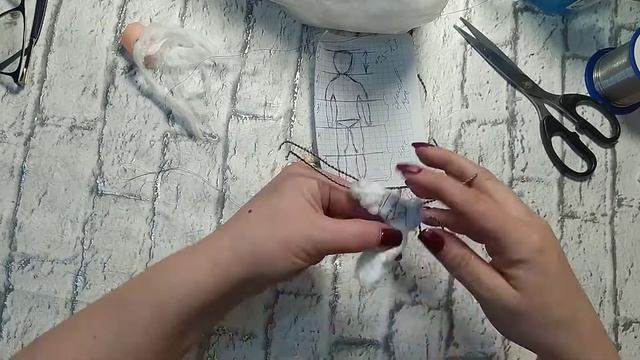Игрушки из ваты своими руками. Каркас смотреть онлайн