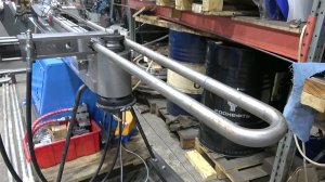 Гибка U образных деталей для теплообменника из трубы 38х3мм нержавейка R-60 на ЧПУ трубогибе MASTER