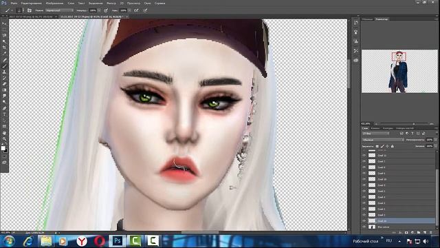 Процесс обработки персонажа Sims 4/Screenshot editing process смотреть онлайн