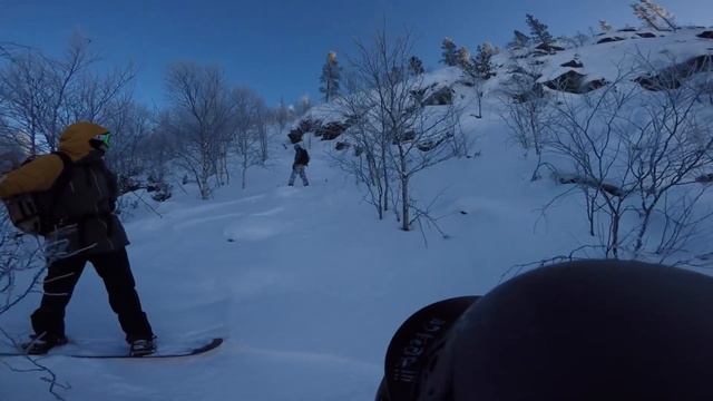 Petsamo Nikel. Лесной фрирайд на сноуборде за полярным кругом.