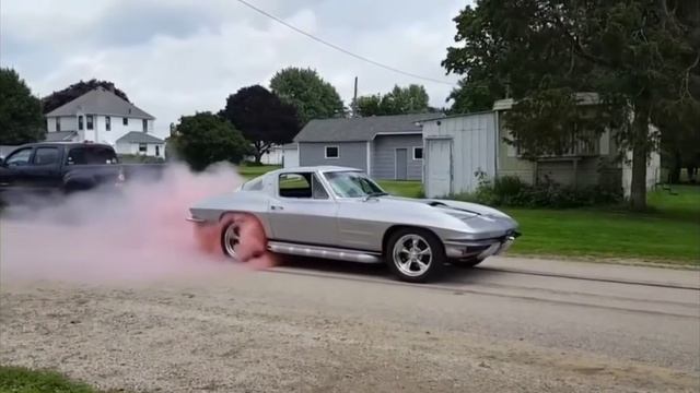 дрифт, цветной дым BMV