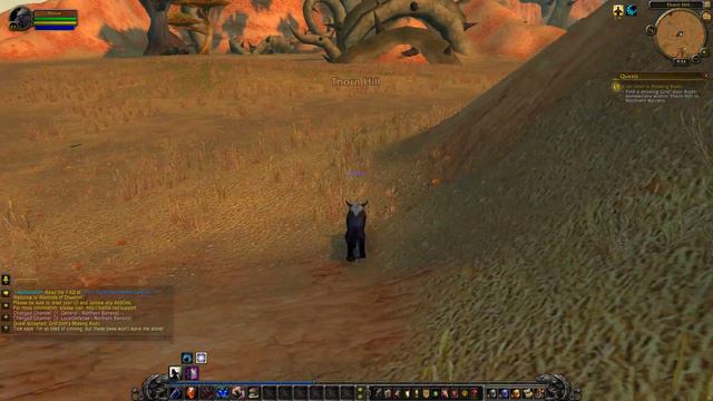 Tauren Quest 56: Grol'dom's Missing Kodo (WoW, Horde, Tauren, Druid) смотреть онлайн