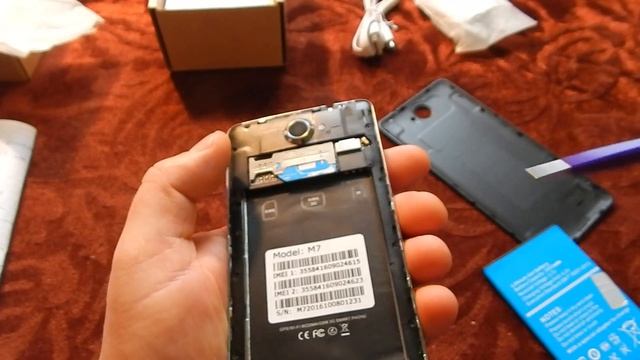 Обзор смартфона за копейки BYLYND M7 . смотреть онлайн