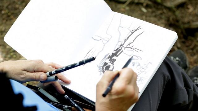How To Paint Landscapes: Brush Pen Sketch смотреть онлайн