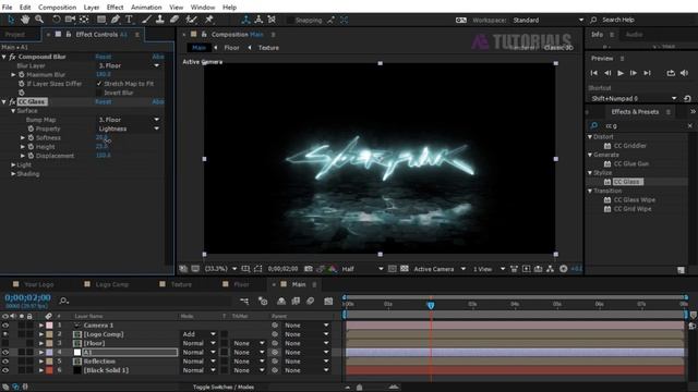 After Effects Tutorial: Electric Neon Logo Animation In After Effects (Saber-Plugin) смотреть онлайн
