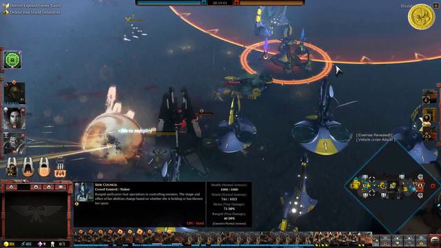 Space Marines vs Eldar - Deathwatch mod - Massive Battle - Dawn of war 3 смотреть онлайн
