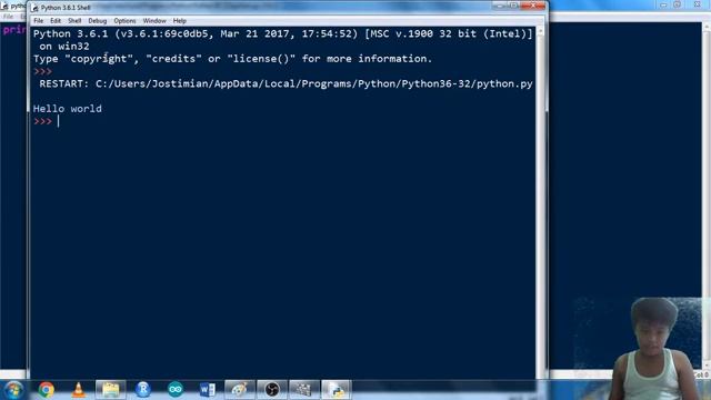 how to print a text and how to make a variable in python смотреть онлайн