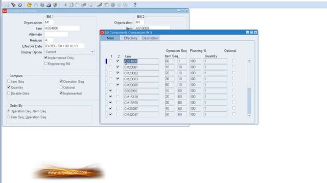 BOM Oracle Bills of Material, The Basics, Oracle Applications Training смотреть онлайн
