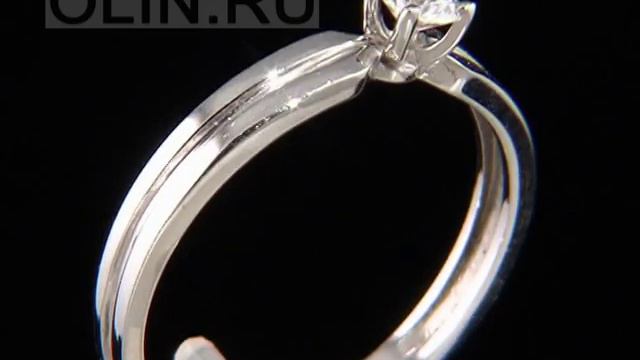 Помолвочное кольцо из золота с бриллиантом смотреть онлайн
