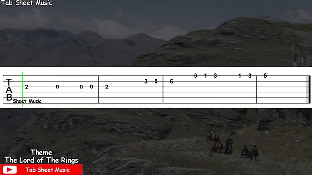 The Lord of The Rings - The Fellowship of the Ring Theme Guitar Tutorial смотреть онлайн