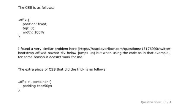 CSS : Bootstrap Affix Nav Causes Div Below To Jump Up смотреть онлайн